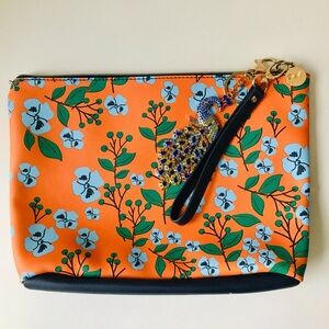 Dabney Lee Wristlet with Peacock Bag Charm Bundle